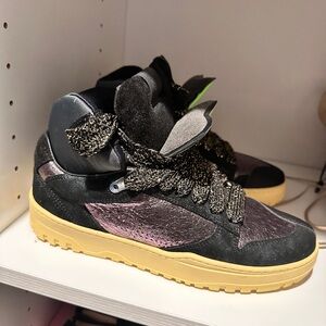 P448 Black and Purple Women's Sneakers